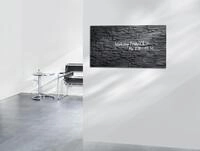 SIGEL Glas-Magnettafel artverum&reg; 91,0 x 46,0 cm Design Schiefer-Stone