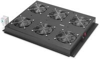 Digitus Dachl&uuml;ftermodule f&uuml;r 19" Unique Schr&auml;nke 6 L&uuml;fter RAL9005 schwarz