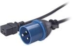 APC AP9876 Stromkabel, C19 auf IEC309 (16A), 2,4 m