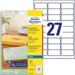 AVERY Zweckform Folien-Adressetiketten 63,5 x 29,6 mm