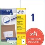AVERY Zweckform Etiketten 3478-200 wei&szlig; 210,0 x 297,0 mm