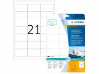 HERMA 5074, HERMA Adress-Etiketten 5074 63,5 x 38,1 mm weiß 25 Blatt