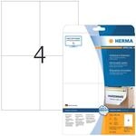 HERMA Etiketten 5082 wei&szlig; 105,0 x 148,0 mm