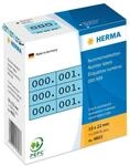 HERMA Klebenummern blau