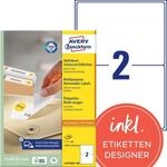 AVERY Zweckform Etiketten L4734REV-100 wei&szlig; 199,6 x 143,5 mm