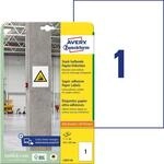 AVERY Zweckform Power-Etiketten L7877-20 wei&szlig; 210,0 x 297,0 mm
