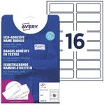 AVERY Zweckform Namensetiketten L4783-20 wei&szlig; 88,9 x 31,0 mm