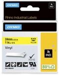DYMO&reg; Original IND-Schriftband f&uuml;r Rhino 6000+, farbiges Vinyl - schwarz auf gelb