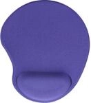 InLine Maus-Pad, mit Gel Handballenauflage, 230x205x20mm, blau