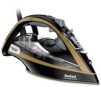 Tefal FV9865E0, Tefal Ultimate Pure FV9865 Dampfb&uuml;geleisen schwarz/gold...