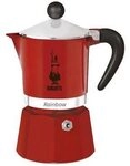 Bialetti Rainbow - Espressokocher - rot - f&uuml;r 6 Tassen