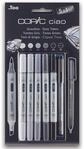 COPIC&reg; Ciao 5+1 Set Grey Tones Layoutmarker-Set 1.0 + 6.0 mm Grau
