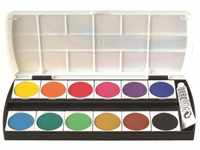 Geha Wasserfarbkasten farbsortiert 12 Farben