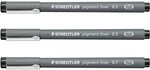 STAEDTLER Pigment Liner 308 Fineliner 0.5 mm Schwarz