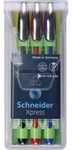 Schneider Xpress Fineliner schwarz, rot, blau - 3er-Etui