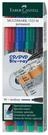 FABER-CASTELL Multimark 1525 M permanent Folienstifte-Set 1.0 mm Mehrfarbig