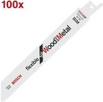 BOSCH S 922 HF Flexible for Wood and Metal S&auml;bels&auml;gebl&auml;tter 150mm 100 St.