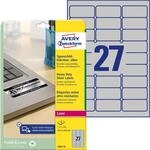 AVERY Zweckform Typenschildetiketten 63,5 x 29,6 mm