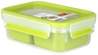 emsa Lunchbox CLIP & GO 7 cm hoch 1,0 l transparent/gr&uuml;n