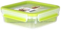 emsa Lunchbox CLIP & GO 5.8 cm hoch 0,85 l transparent/gr&uuml;n