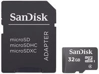 SanDisk microSDHC Speicherkarte 32GB + SD Adapter