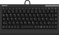 KeySonic ACK-595C+ kabelgebundene Mini Tastatur - QWERTZ DE - schwarz