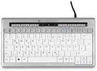 BakkerElkhuizen S-board 840 kabelgebundene Tastatur - QWERTZ DE - hellgrau, wei&szlig;