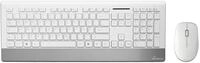 MediaRange Tastatur-Maus-Set kabellos MROS106 wei&szlig;