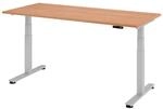 HAMMERBACHER elektrisch h&ouml;henverstellbarer Schreibtisch VXDSM19/N/S nussbaum