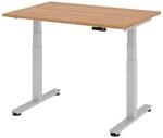 HAMMERBACHER elektrisch h&ouml;henverstellbarer Schreibtisch VXDSM12/N/S nussbaum