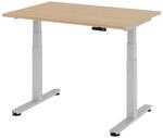 HAMMERBACHER elektrisch h&ouml;henverstellbarer Schreibtisch VXDSM12/E/S eiche
