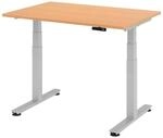 HAMMERBACHER elektrisch h&ouml;henverstellbarer Schreibtisch VXDSM12/6/S buche