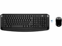HP 3ML04AA#ABD, HP 300 Wireless Tastatur-und-Maus-Set schwarz
