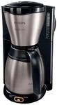 PHILIPS Caf&eacute; Gaia HD7548/20 Filterkaffeemaschine metall/schwarz