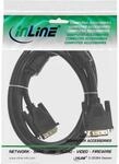 InLine DVI-D Kabel 2m, digital 18+1 Stecker / Stecker, Single Link, 2 Ferrite,