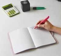herlitz Notizbuch DIN A5 kariert, 80 Seiten