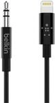 Belkin - 0,9 m Kabel Lightning auf Kopfh&ouml;reranschluss - schwarz