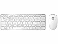 rapoo 18136, Rapoo 9300M Desktop-Set - Weiß Kabelloses ultraflaches