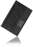 KeySonic ACK-540U+ kabelgebundene Mini Tastatur mit Smart-Touchpad - QWERTY UK -