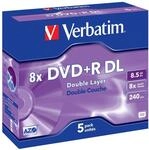 Verbatim DVD+R 8,5 GB 5er Jewel Case