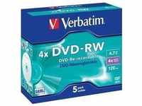 Verbatim 43285, Verbatim DVD-RW 4,7GB 5er JC Jewel Case 1 Pack = 5 St.