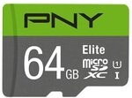 PNY Elite microSDXC UHS-I Speicherkarte 64 GB
