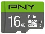 PNY Elite microSDHC UHS-I Speicherkarte 16 GB mit SD-Adapter