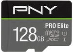 PNY PRO Elite microSD Speicherkarte 128 GB inkl. SD-Adapter