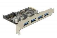 DeLOCK PCI Express Card zu 4x extern SuperSpeed USB 5 Gbps Type-A Buchse