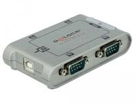 DeLOCK Adapter USB 2.0 zu 4x Seriell