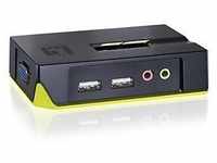 LevelOne 590221, LevelOne KVM-0221 2-Port USB VGA KVM Switch, audio support