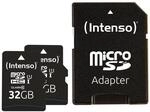 Intenso Doppelpack microSDHC - 32 GB, inkl. SD-Adapter