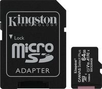 Kingston Canvas Select Plus - microSDHC 64GB Kit SDCS2/64GB Kingston Canvas Select Plus - microSDHC 64GB Kit SDCS2/64GB