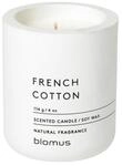blomus FRENCH COTTON Duftkerze 8 cm wei&szlig;
